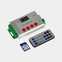 Контроллер DMX MAKSILED ML-6144-RC 5-24В, 6144pix, SD-card, ПДУ, SPI/DMX, IP20, 132x71x24мм